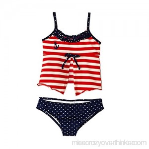 Azul Swimwear Girls In The Navy Open Tankini Multi B01F652KH4
